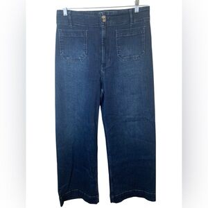 Pilcro The Skipper Wide Leg Size 31 Boho Gypsy Hippie Festival Pockets Casual